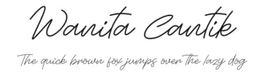 Wanita Cantik by Ryan Rivaldo Vierra — Script Handwritten Font — thumbnail 1