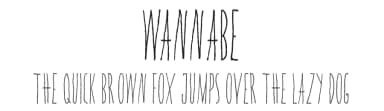 Wannabe by wannabe — Script Handwritten Font — thumbnail 1