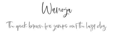 Wanoja by Vunira Design — Script Handwritten Font — thumbnail 1
