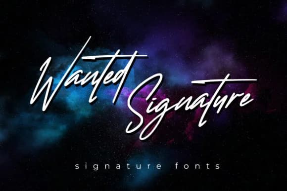 Wanted Signature Font by aldedesign — Script Handwritten Font