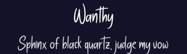 Wanthy by Bale — Script Handwritten Font — thumbnail 2