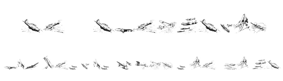 War II Wairplanes by Intellecta Design — Dingbats Font