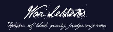 War letters by imagex — Script Handwritten Font — thumbnail 2