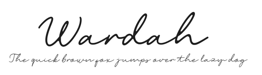 Wardah by Omotu Studio — Script Handwritten Font