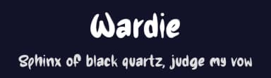 Wardie by Arif Purnomo — Script Handwritten Font — thumbnail 2