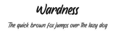 Wardness by Garisman Studio — Script Handwritten Font — thumbnail 1