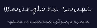 Waringtons Script by Edric Studio — Script Handwritten Font — thumbnail 2