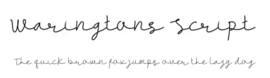 Waringtons Script by Edric Studio — Script Handwritten Font — thumbnail 1