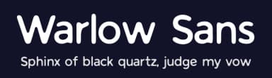 Warlow Sans by Quzma Supply Co. | quzma.co — Sans Serif Font — thumbnail 2