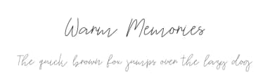 Warm Memories by Mr. Typeman — Script Handwritten Font — thumbnail 1