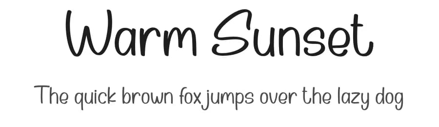 Warm Sunset by Nirmala Creative — Script Handwritten Font