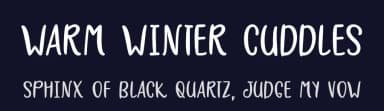 Warm Winter Cuddles by Misti's Fonts — Script Handwritten Font — thumbnail 2