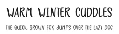 Warm Winter Cuddles by Misti's Fonts — Script Handwritten Font — thumbnail 1