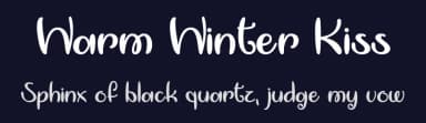 Warm Winter Kiss by Misti's Fonts — Script Handwritten Font — thumbnail 2