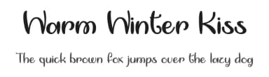 Warm Winter Kiss by Misti's Fonts — Script Handwritten Font — thumbnail 1