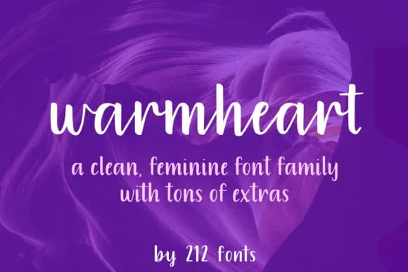 Warmheart Font by 212 Fonts — Script Handwritten Font
