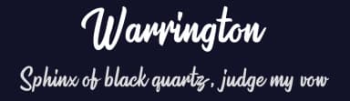 Warrington by Pollux of Geminorum — Script Handwritten Font — thumbnail 2