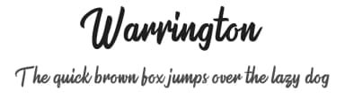 Warrington by Pollux of Geminorum — Script Handwritten Font — thumbnail 1