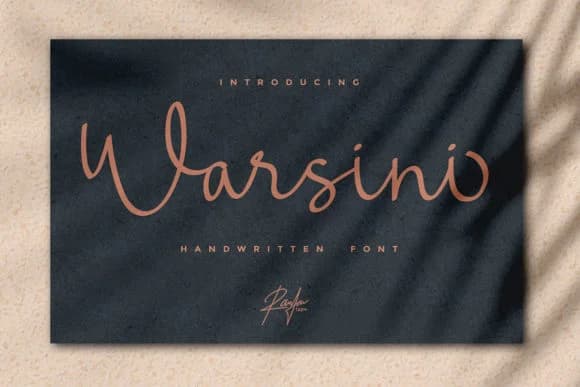 Warsini Font by RantauType — Script Handwritten Font