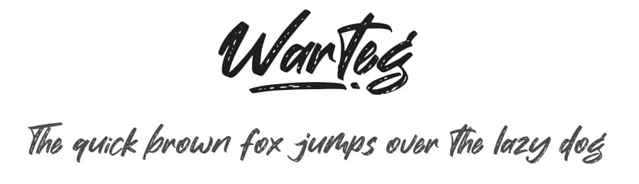 Warteg by Khurasan — Script Handwritten Font
