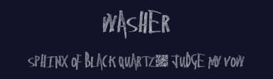 Washer by Xerographer Fonts — Script Handwritten Font — thumbnail 2