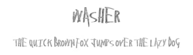 Washer by Xerographer Fonts — Script Handwritten Font — thumbnail 1