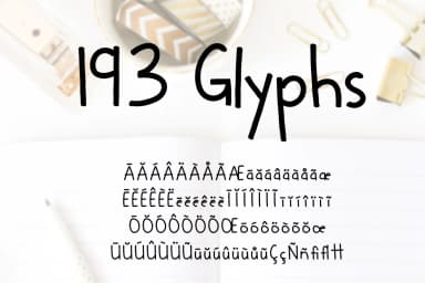 Washi Font by Jillian Adriana — Script Handwritten Font — thumbnail 4