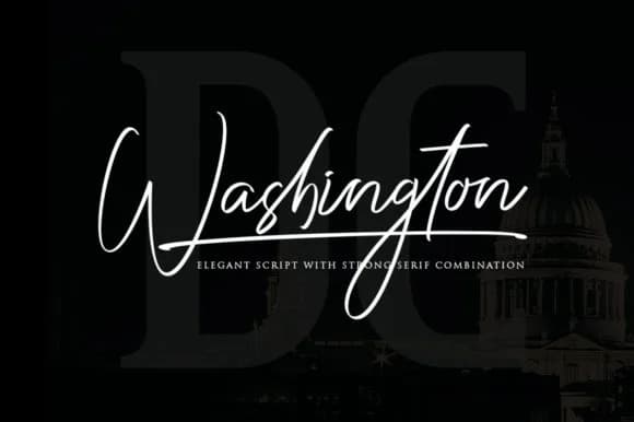 Washington Duo Font by Haksen — Script Handwritten Font
