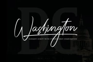 Washington Duo Font by Haksen — Script Handwritten Font — thumbnail 1
