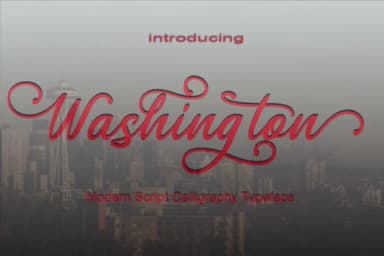 Washington Font by AzzamStudio by AzzamStudio — Script Handwritten Font — thumbnail 1