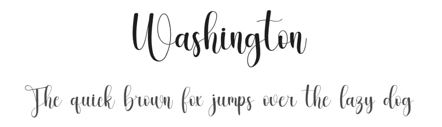 Washington by FreshtypeINK — Script Handwritten Font