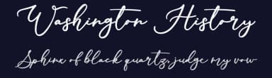 Washington History by Octotype  | Thomas Boucherie — Script Handwritten Font — thumbnail 2