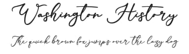 Washington History by Octotype  | Thomas Boucherie — Script Handwritten Font — thumbnail 1