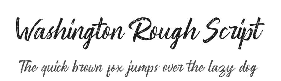 Washington Rough Script by Youthlabs Studio — Script Handwritten Font — preview 1