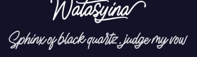 Watasyina by Alif Quentin — Script Handwritten Font — thumbnail 2