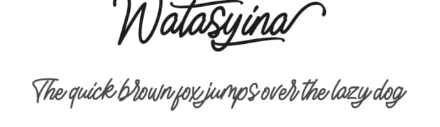 Watasyina by Alif Quentin — Script Handwritten Font