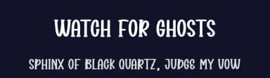 Watch For Ghosts by Scratchones — Script Handwritten Font — thumbnail 2