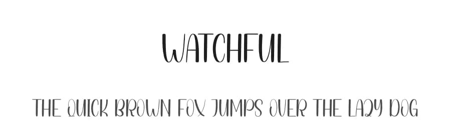 Watchful by Andi Moz — Script Handwritten Font
