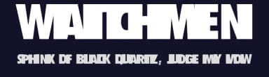 Watchmen by SpideRaYsfoNtS — Sans Serif Font — thumbnail 2