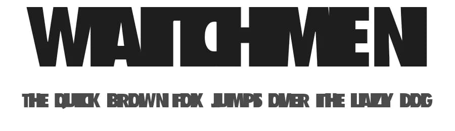 Watchmen by SpideRaYsfoNtS — Sans Serif Font