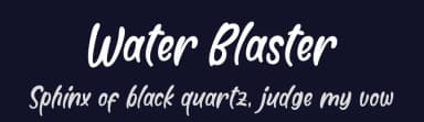 Water Blaster by 7NTypes — Script Handwritten Font — thumbnail 2