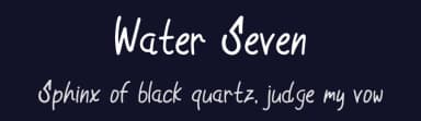 Water Seven by Rangkai Aksara — Script Handwritten Font — thumbnail 2