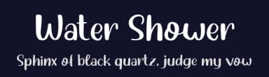 Water Shower by Letter Jos — Script Handwritten Font — thumbnail 2