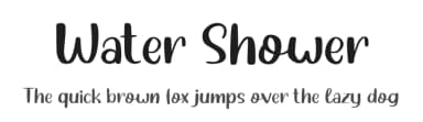 Water Shower by Letter Jos — Script Handwritten Font — thumbnail 1
