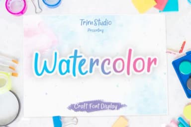 Watercolor Font by Trim Studio — Script Handwritten Font — thumbnail 1