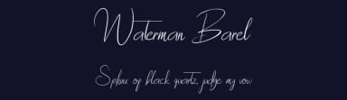 Waterman Barel by nomlimofont — Script Handwritten Font — thumbnail 2