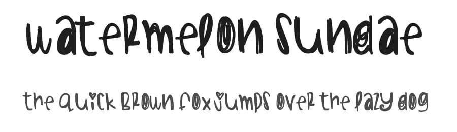 Watermelon Sundae by Des Gomez — Script Handwritten Font
