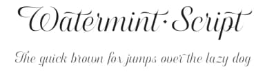 Watermint Script by Måns Grebäck — Script Handwritten Font — thumbnail 1