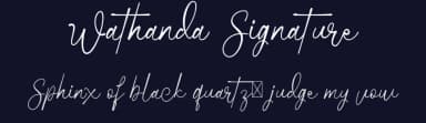 Wathanda Signature by Muwatta Studio — Script Handwritten Font — thumbnail 2