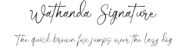 Wathanda Signature by Muwatta Studio — Script Handwritten Font — thumbnail 1